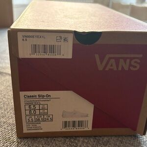 Vans Checkerboard Slip-On in Red and White